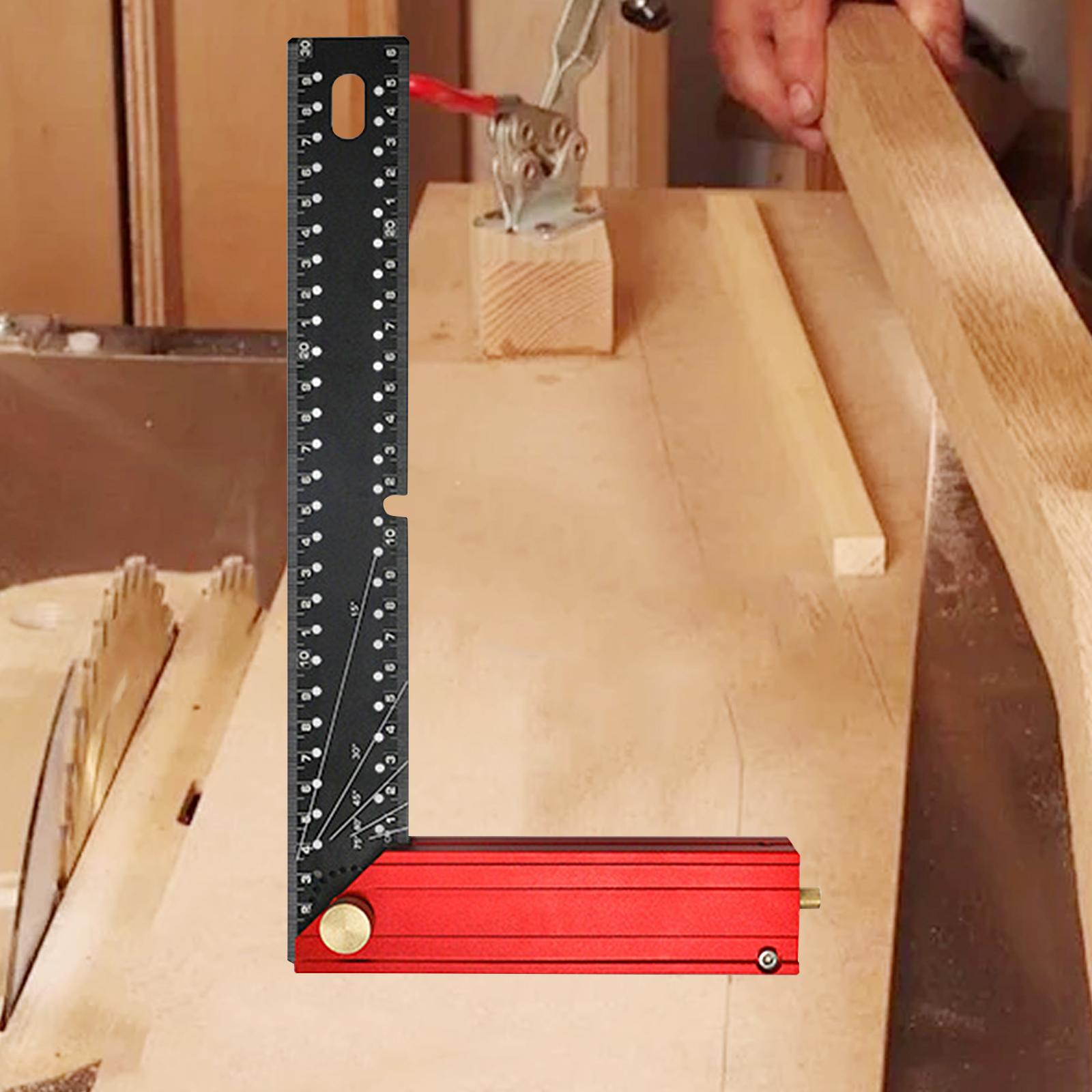 Home Improvement Mark - Framing Square Präzisions-L-Quadratlineal, Zimmermannsquadrat, Layout-Werkzeug für