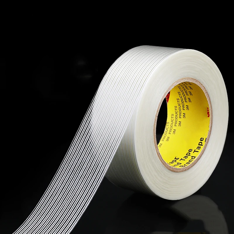 Home Improvement Industry - Starke Glasfaser, transparent, gestreift, einseitiges Klebeband,
