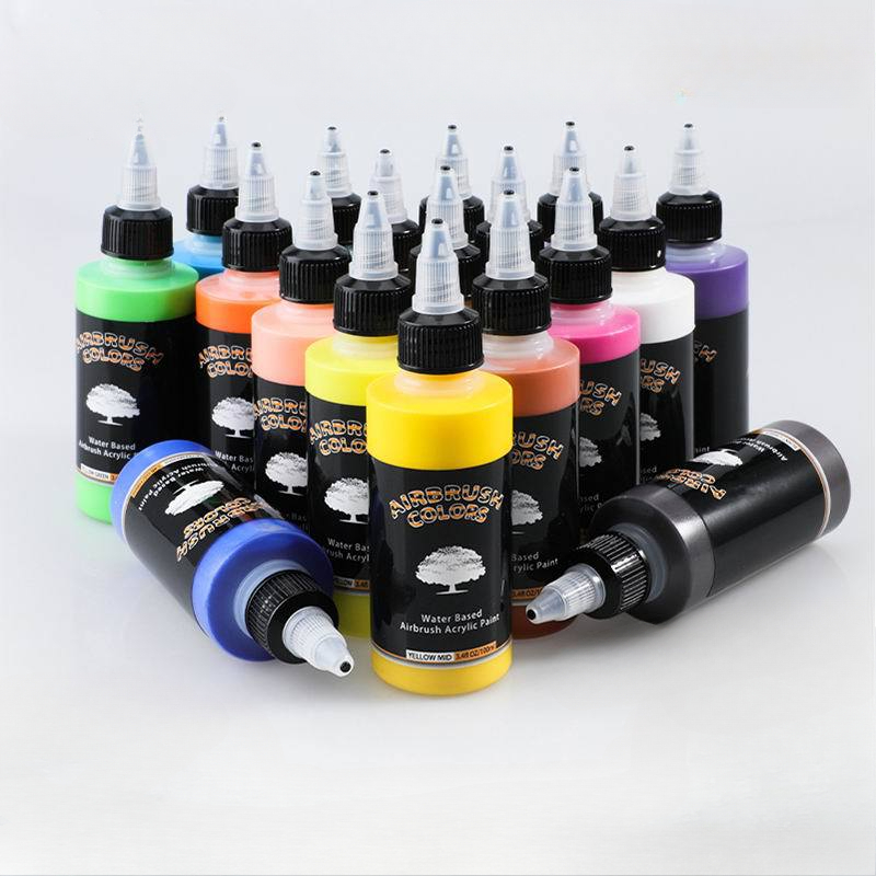 Spray Paint Primer - 100 ml wasserbasiertes Acrylpigment, 32 Farben,
